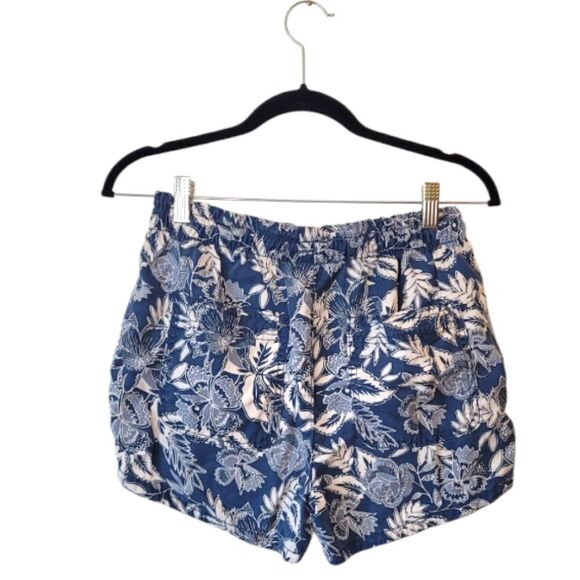 American Eagle Blue And White Tropical Floral Shorts Size S - Picture 2 of 5